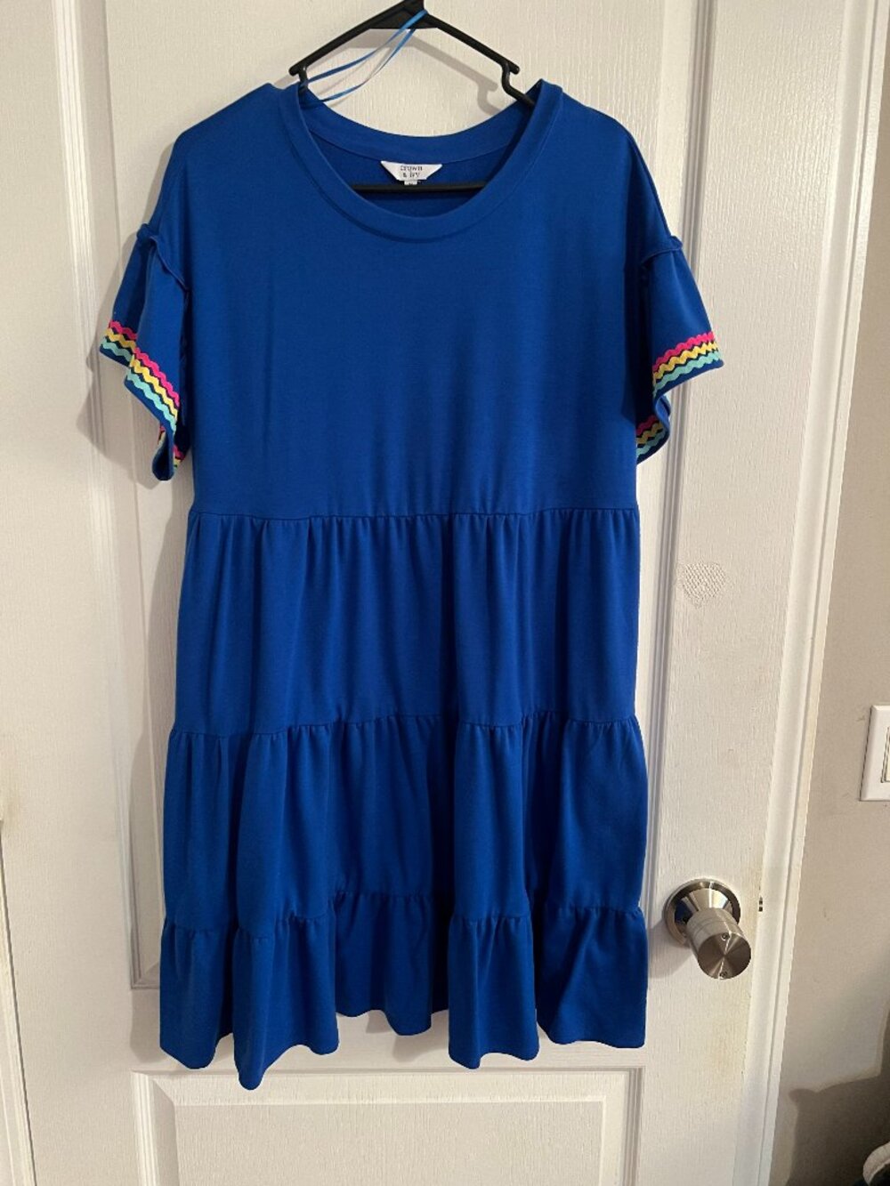 Women's Flutter Sleeve Tiered Dress